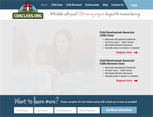 Tablet Screenshot of cdaclass.org